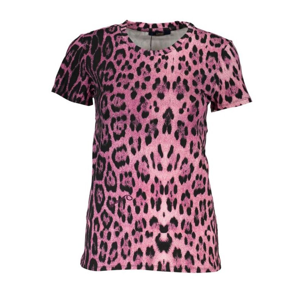 Cavalli Class Pink Cotton Women Women's T-Shirt